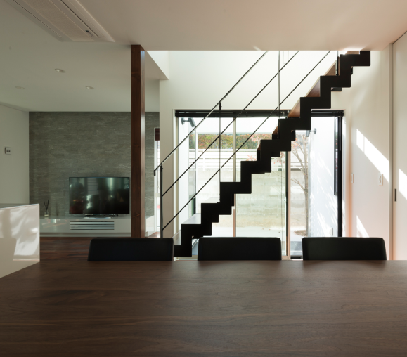 階段のあるリビング